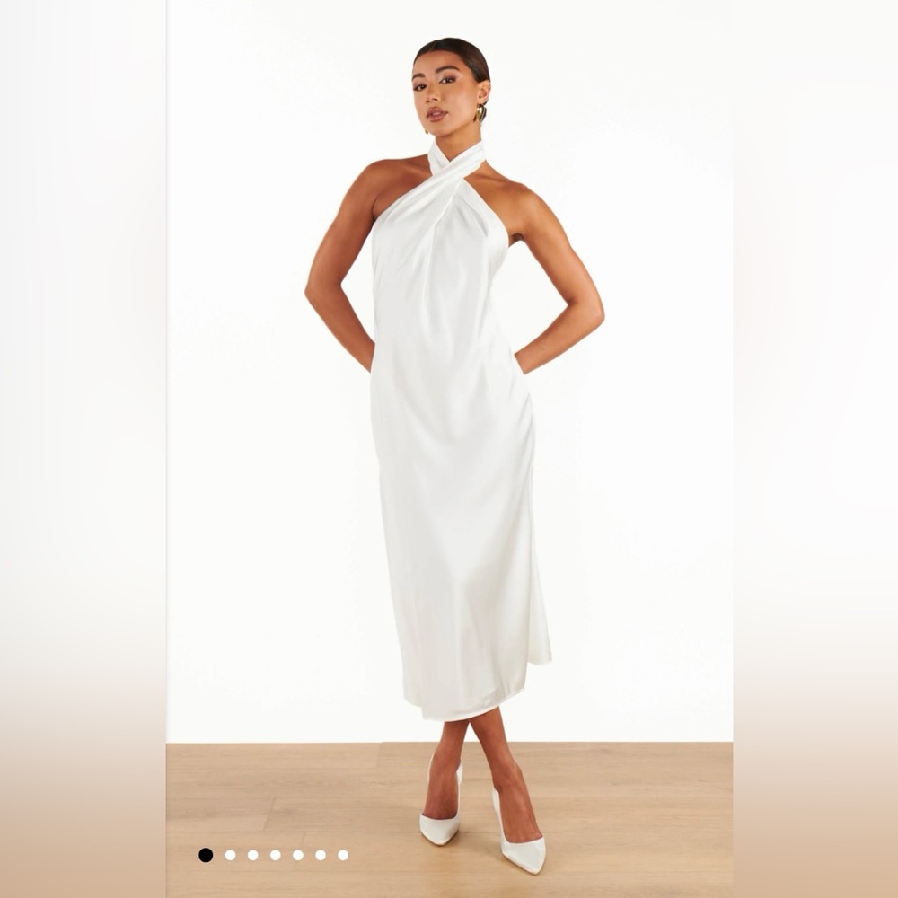 Show Me Your MuMu Jasmine Halter Midi Dress